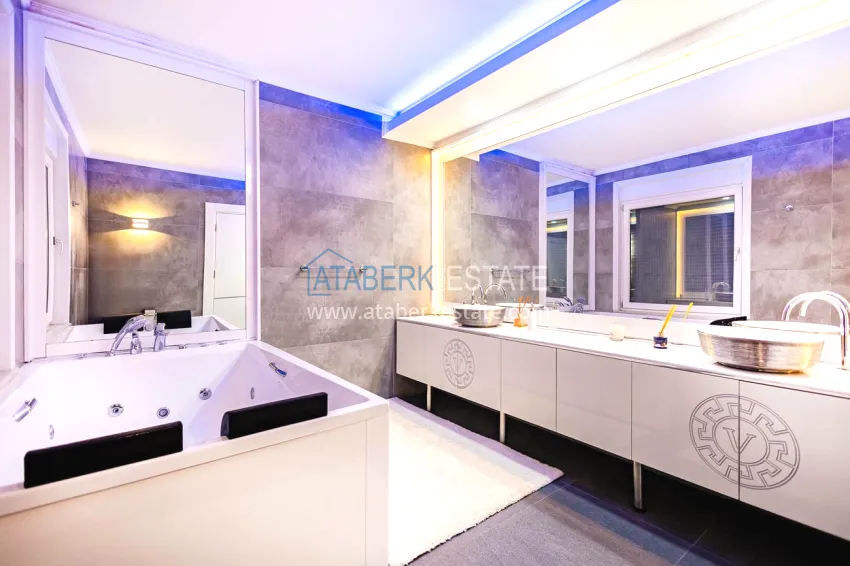 Purchase Elegant 3+1 villa with panoramic sea and mountain views in an elite complex — Alanya, Kargicak district 21 