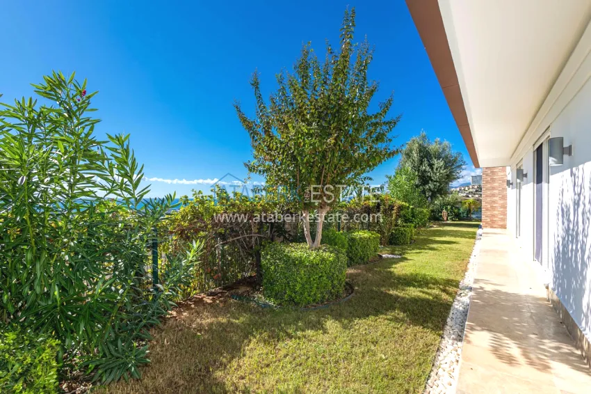 Elegant 3+1 villa with panoramic sea and mountain views in an elite complex — Alanya, Kargicak district 6 
