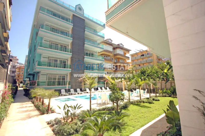 Apartments in a complex on the first coastline 50 meters from the Cleopatra Beach 1