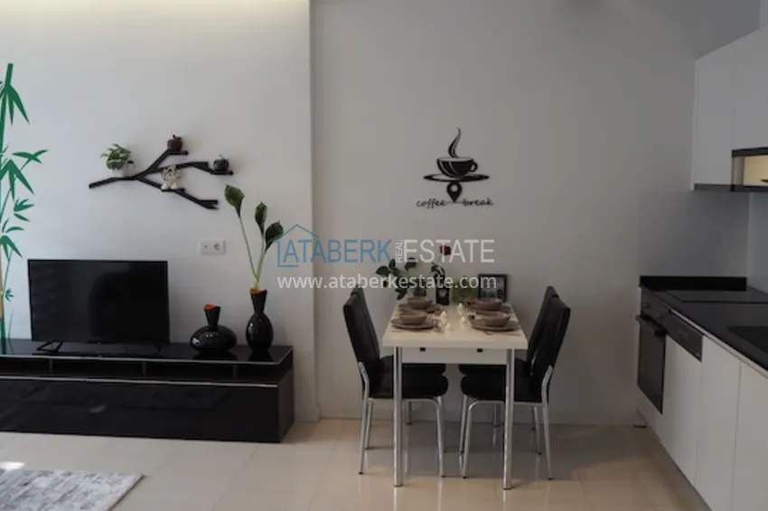 1+1 apartment with a private beach in Avsallar 1 