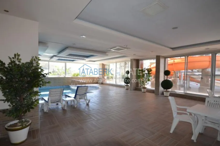 1+1 apartment with a private beach in Avsallar 4 