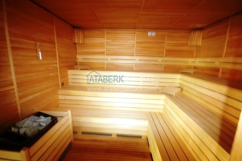 1+1 apartment with a private beach in Avsallar 7 