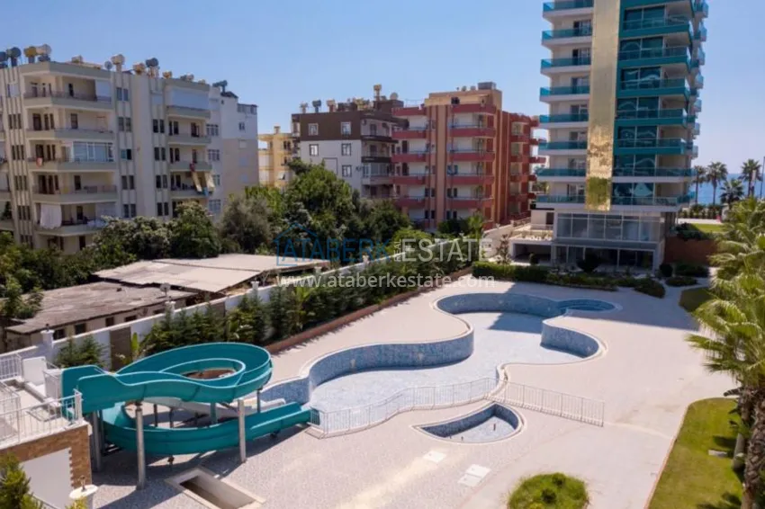Studio apartment in Mahmutlar for seasonal rent on the first line of B82 7 