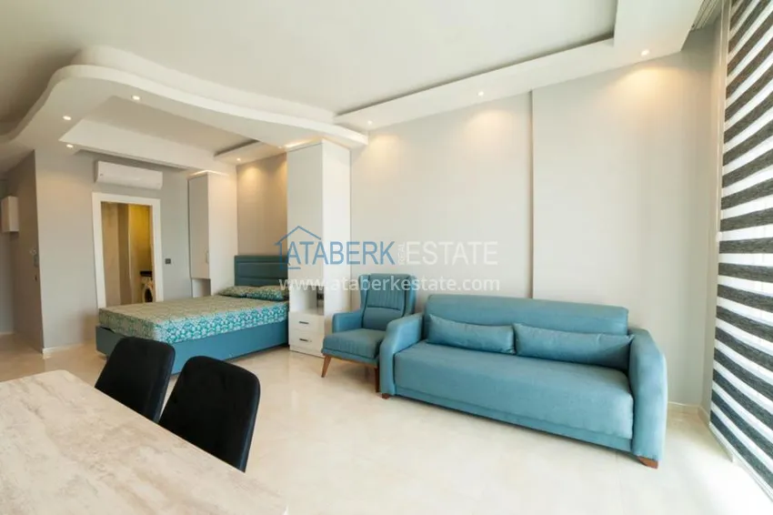 Purchase  Studio apartment in Mahmutlar for seasonal rent on the first line of B82 2 