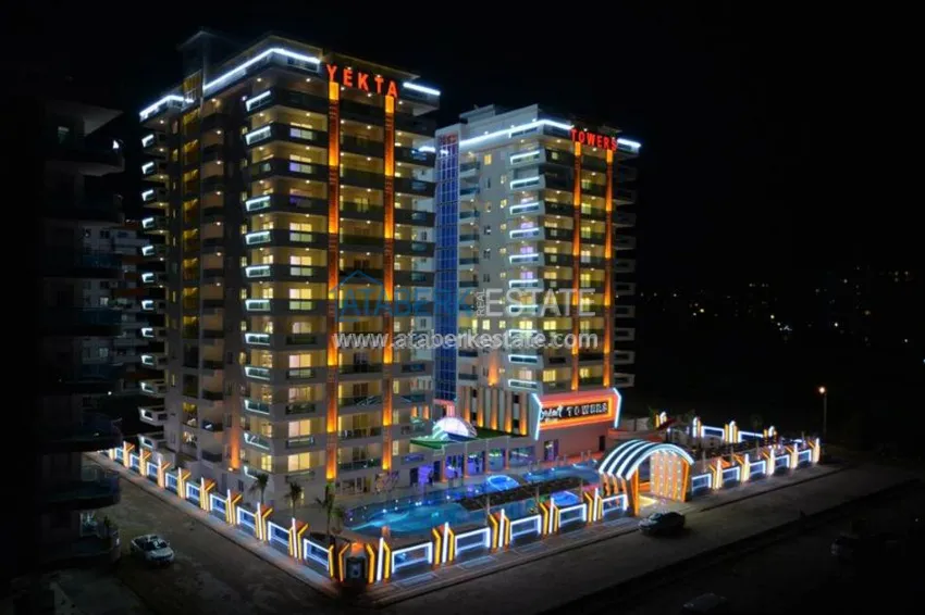 Stylish 2 + 1 apartment in one of the best complexes of Mahmutlar (Yenta Towers) 50 