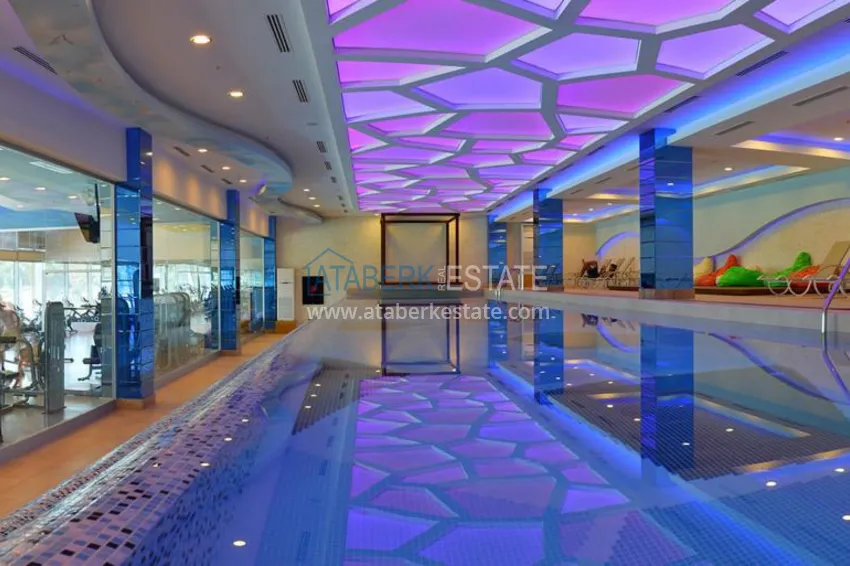 Rent a studio apartment in Mahmutlar with furniture in a prestigious hotel complex 11 