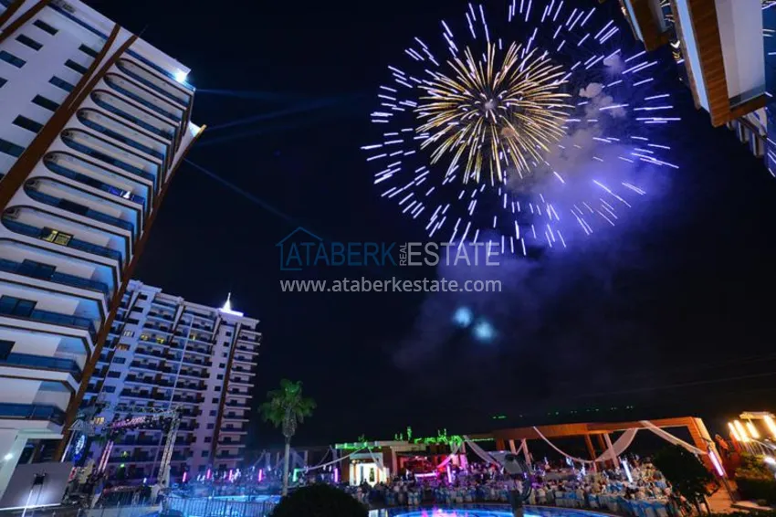 Rent a studio apartment in Mahmutlar with furniture in a prestigious hotel complex 20 