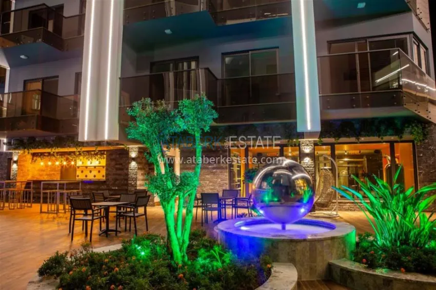 The complex under construction with the possibility of installment payment on the Cleopatra beach 40 