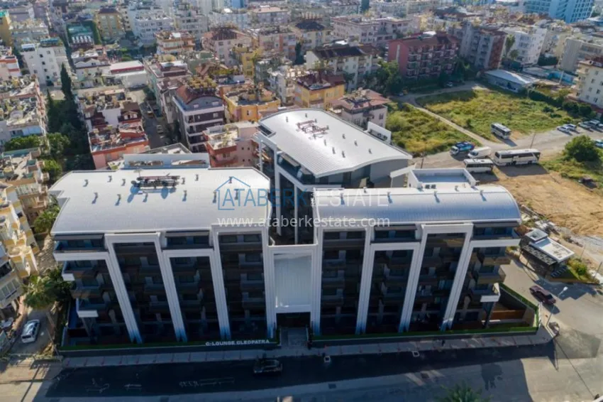 The complex under construction with the possibility of installment payment on the Cleopatra beach 4 