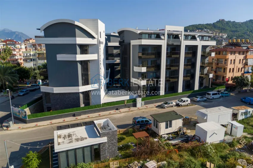 The complex under construction with the possibility of installment payment on the Cleopatra beach 6 