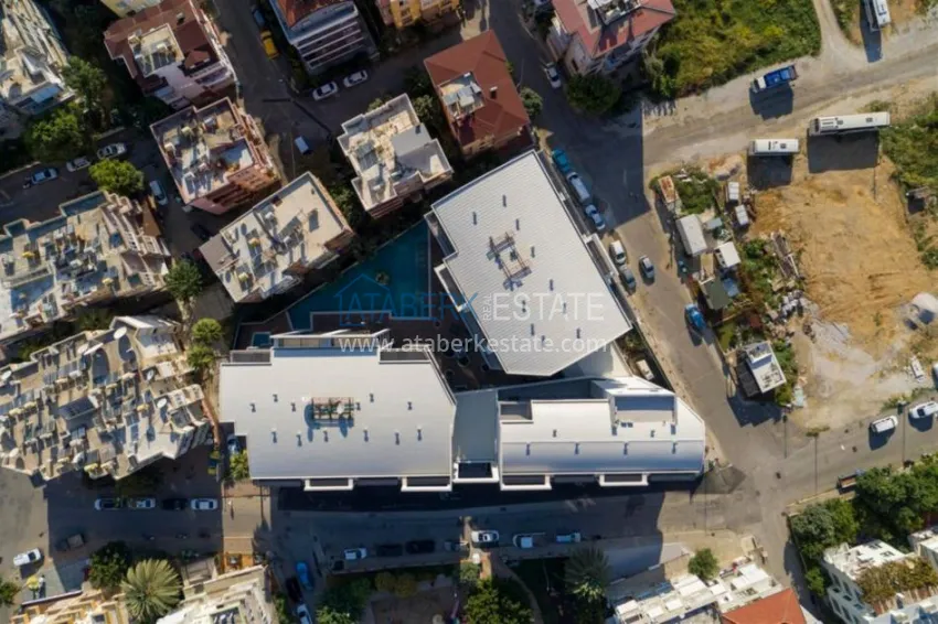 The complex under construction with the possibility of installment payment on the Cleopatra beach 9 