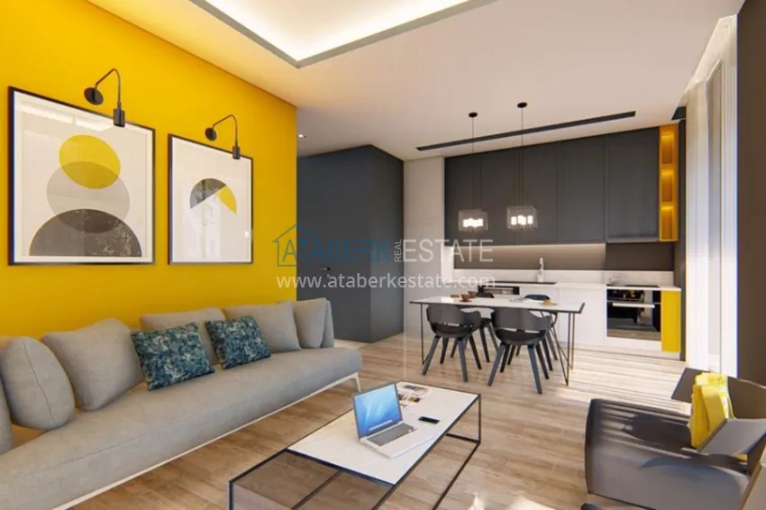 The complex under construction with the possibility of installment payment on the Cleopatra beach 60 