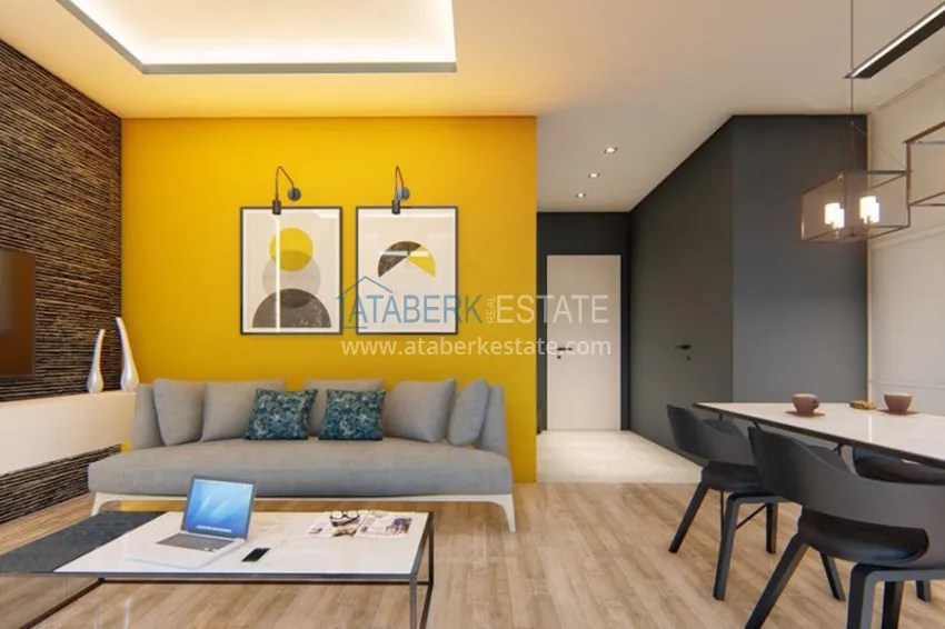 The complex under construction with the possibility of installment payment on the Cleopatra beach 61 