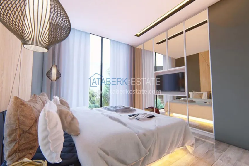 The complex under construction with the possibility of installment payment on the Cleopatra beach 75 