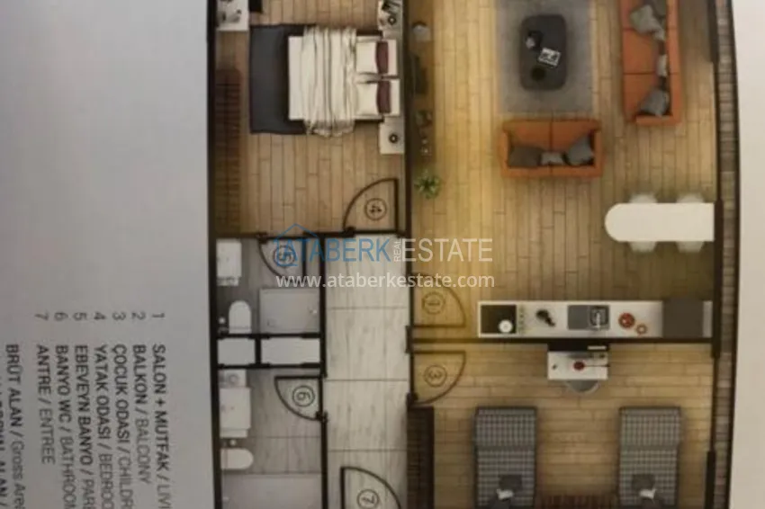 Purchase  Apartments in Tosmur in a new complex 1 