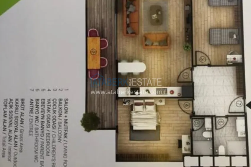 Purchase  Apartments in Tosmur in a new complex 2 