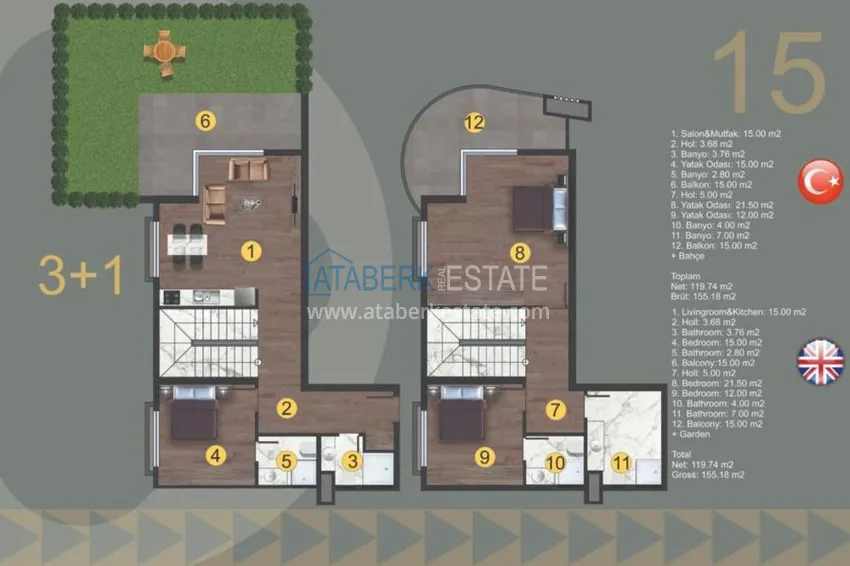 Purchase  Apartments and penthouses in a new complex at prices from the developer 8 