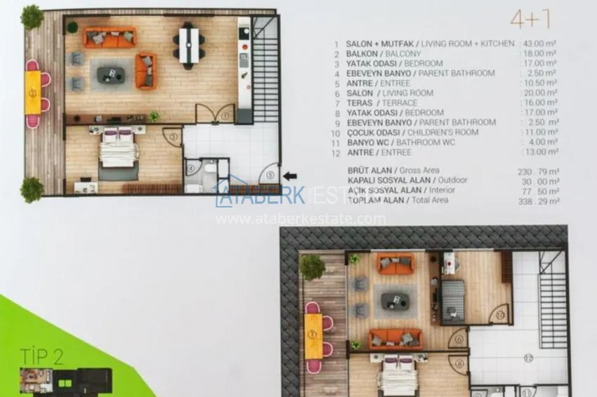 Purchase  Apartments in Tosmur in a new complex 5 