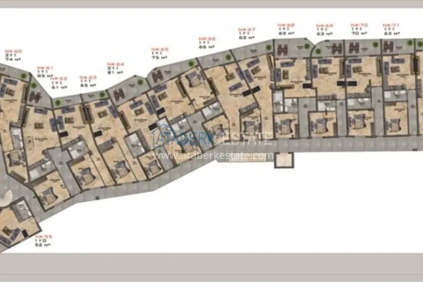 Purchase  New complex under construction in Kargicak!  3 