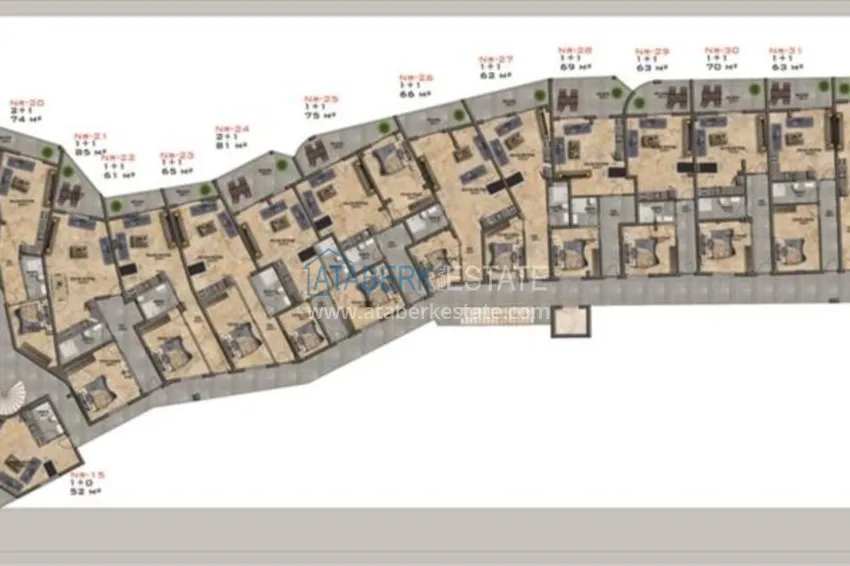 Purchase  New complex under construction in Kargicak!  5 