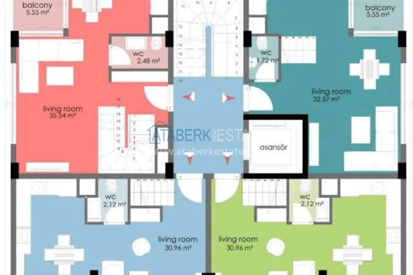 Purchase  Apartments in The Centre of Alanya From The Builder, Kleopatra Side 1 