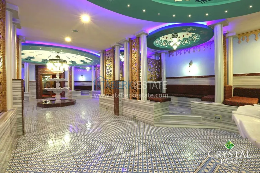 Элитная квартира с тремя спальня в шикарном комплексе в центре Алании 33 