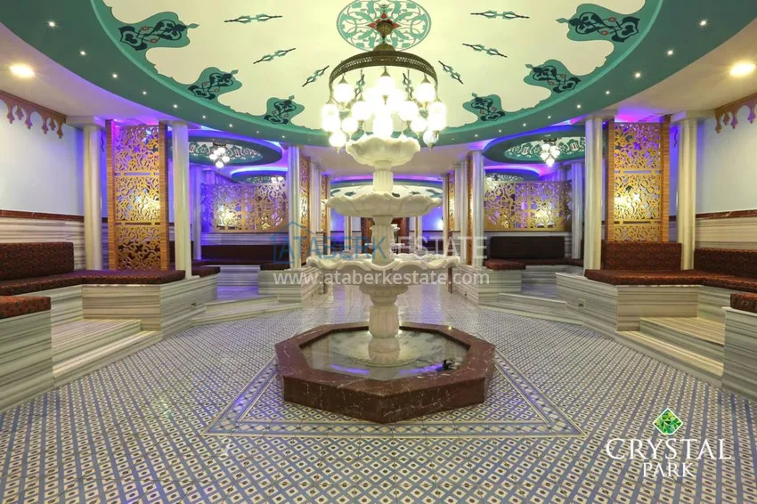 Элитная квартира с тремя спальня в шикарном комплексе в центре Алании 32 