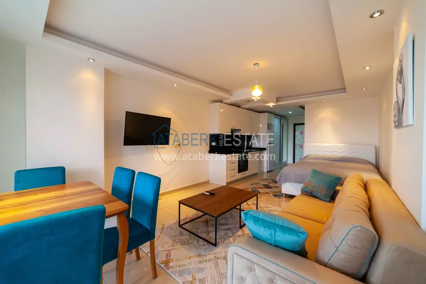 Renting an apartment in Alanya Cikcilli district, studio B41 with a residence permit agreement 1 