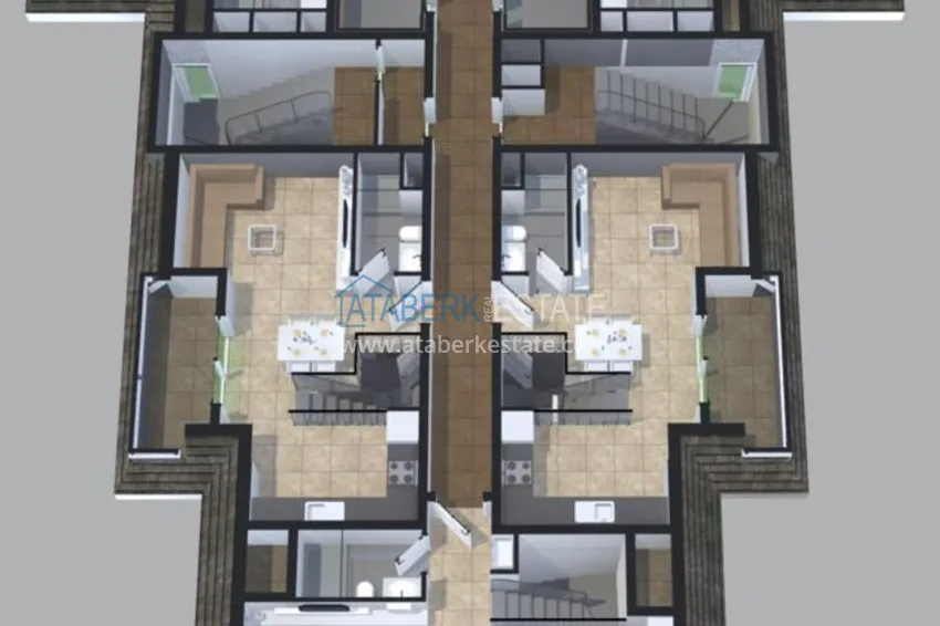 Purchase  Apartments in Avsallar in a newly built complex 10 