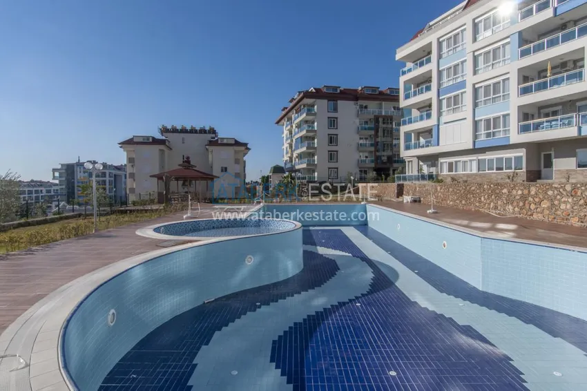 Flats in Kestel on different floors with  separate kitchens in a comfortable complex  3 