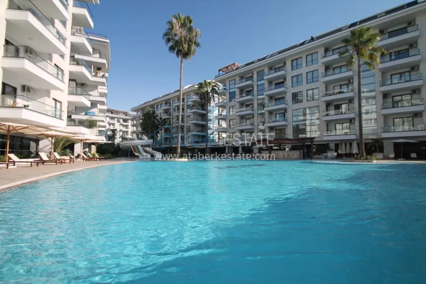 Furnished flat in Kestel with a partial sea view in a comfortable complex  1 