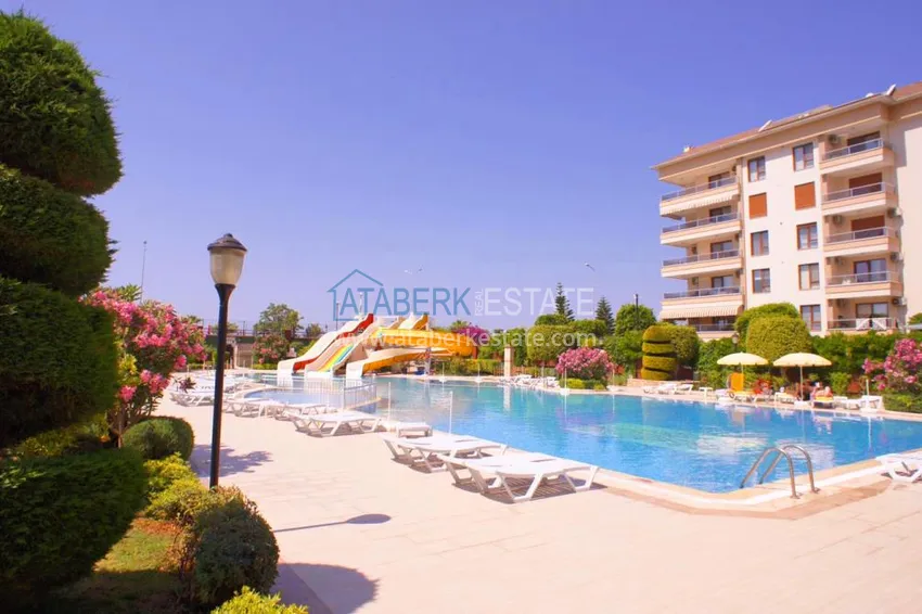 Furnished flat with a sea view on the coast line of Tosmur in the complex  4 