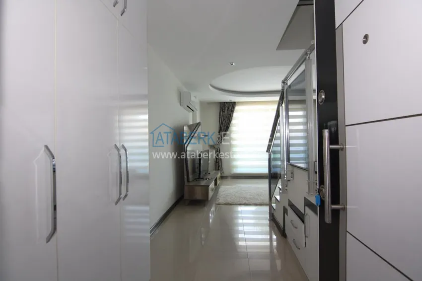 Purchase Furnished flat on two levels with a sea view in Kestel 1 