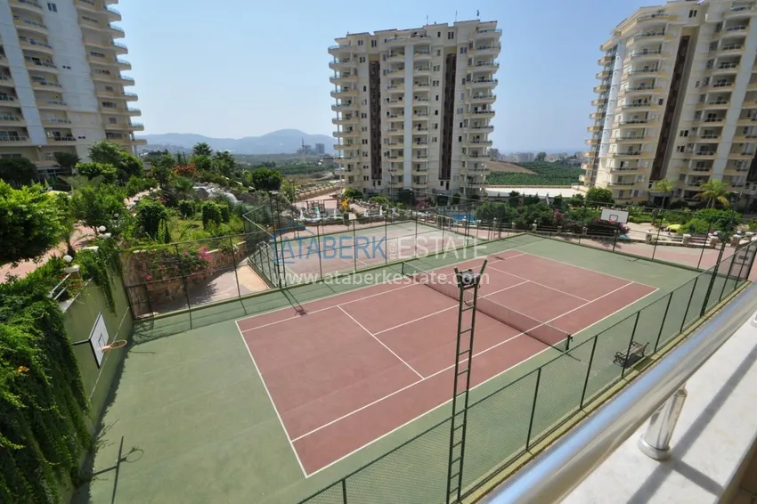 Furnished apartment with open views of the sea and mountains in Mahmutlar 15 