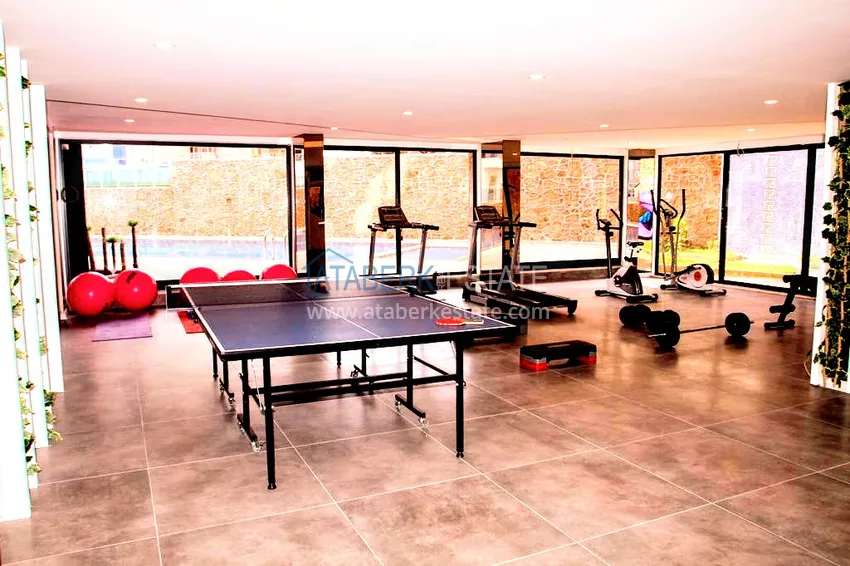 Penthouse with a modern interior in a comfortable complex in Tosmur  14 