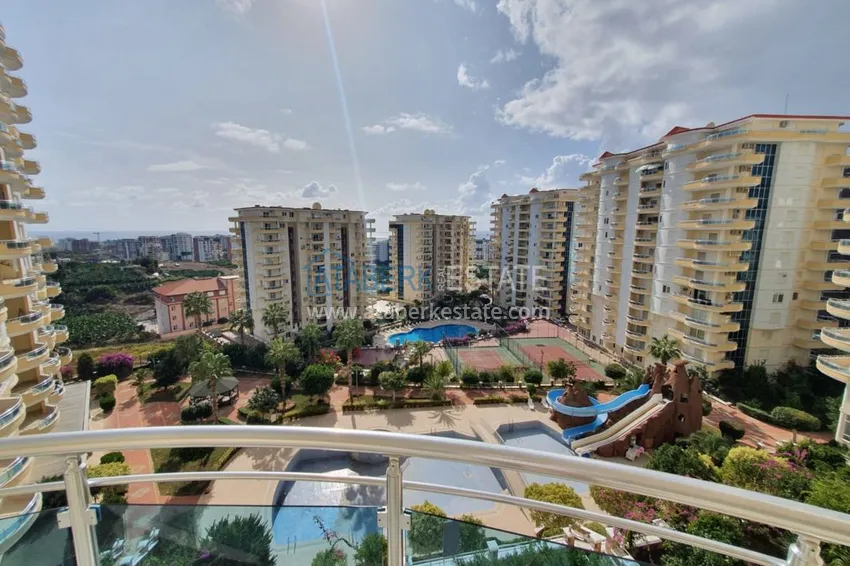 Purchase Furnished apartment with open views of the sea and mountains in Mahmutlar 11 