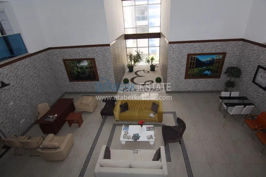 Furnished flat on two levels with a sea view in Kestel 16 