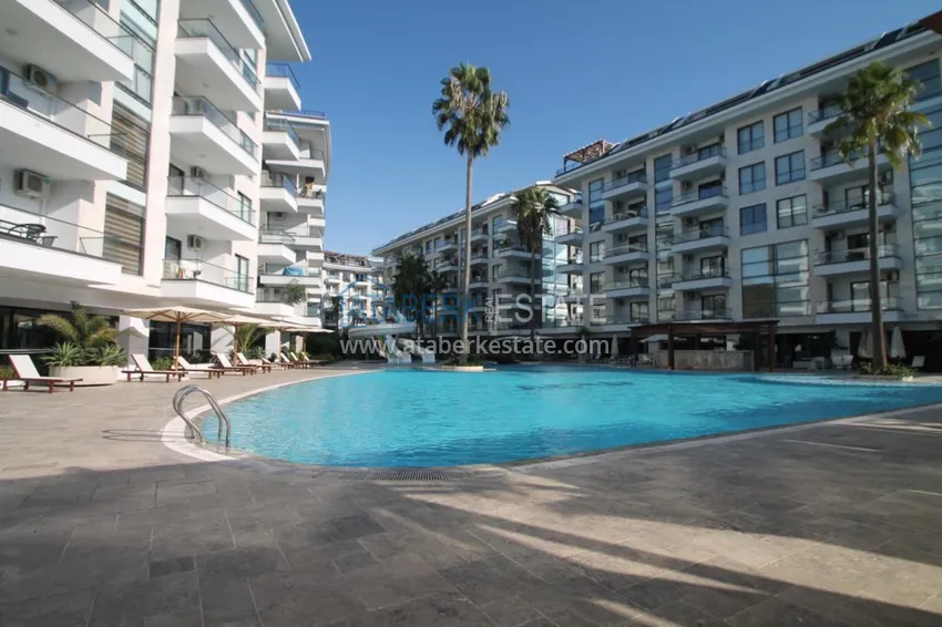 Furnished flat in Kestel with a partial sea view in a comfortable complex  10 