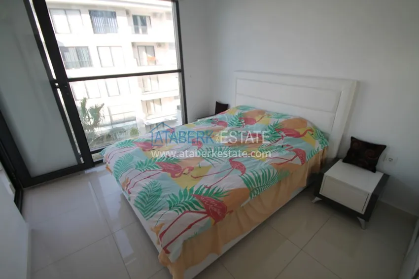 Purchase  Furnished flat in Kestel with a partial sea view in a comfortable complex  10 