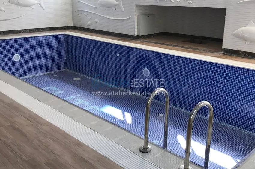 Furnished flat in a new complex with it's own beach in Alanya 11 