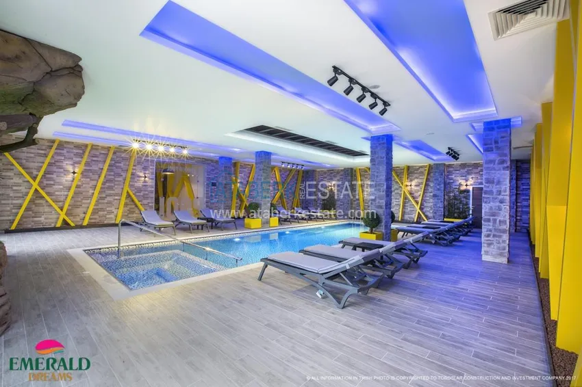 Furnished flat in Avsallar in elite complex  12 