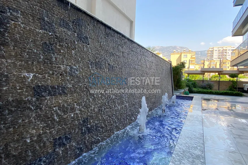 Flat in Mahmutlar with open sea views in the elite complex on the coast line  15 