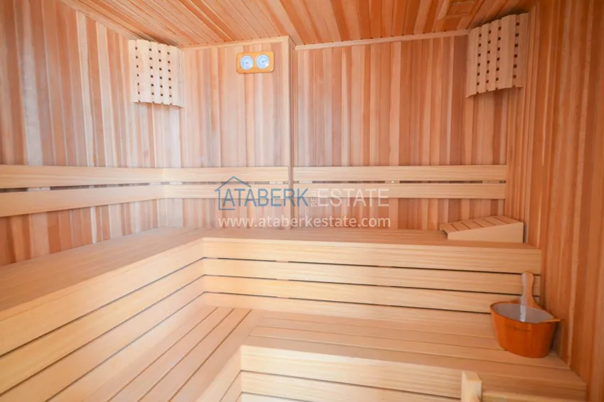 Flat in Mahmutlar with a separate kitchen and a partial sea view  11 