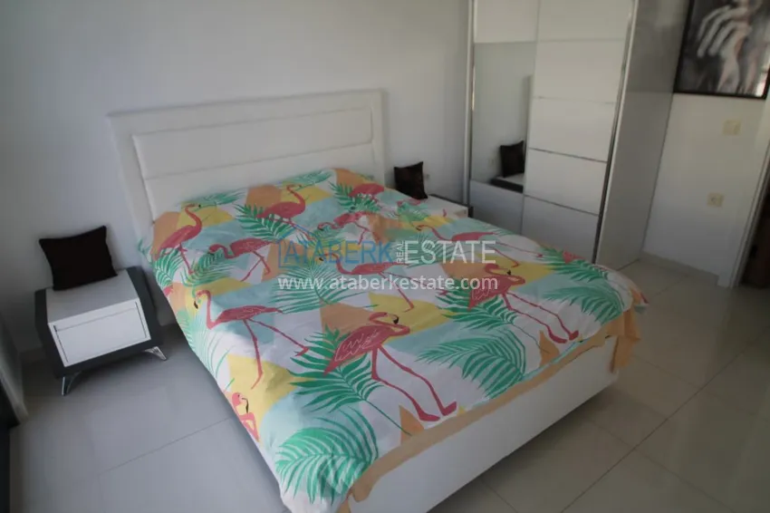 Purchase  Furnished flat in Kestel with a partial sea view in a comfortable complex  11 