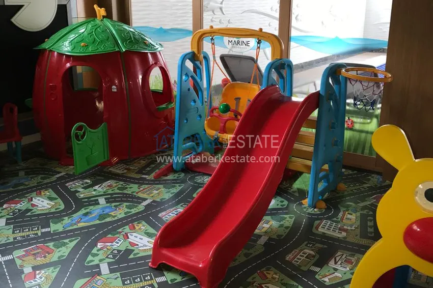 Furnished flat in a new complex with it's own beach in Alanya 12 