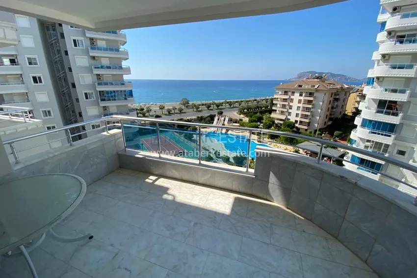 Purchase  Furnished flat with a sea view on the coast line of Tosmur in the complex  15 