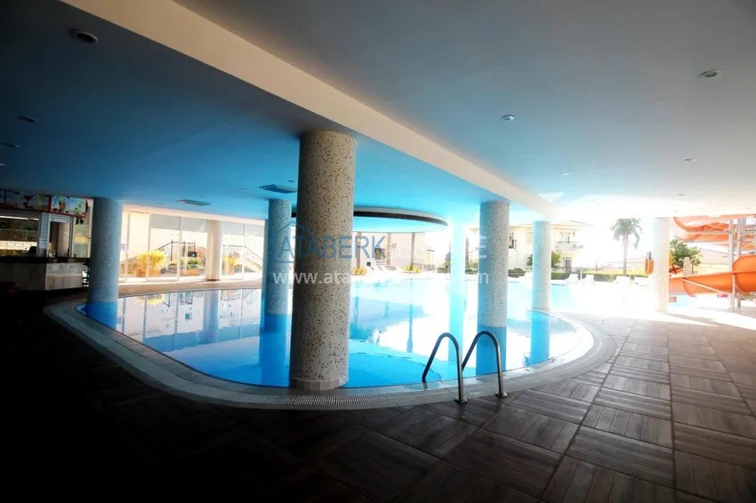 Furnished flat with a glazed balcony and a partial sea view in Cikcilli 10 