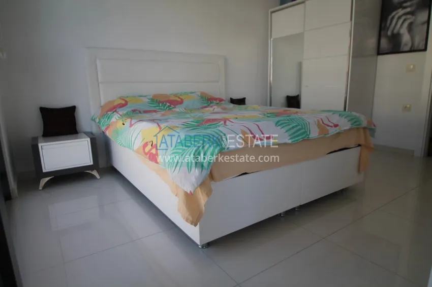 Purchase  Furnished flat in Kestel with a partial sea view in a comfortable complex  12 