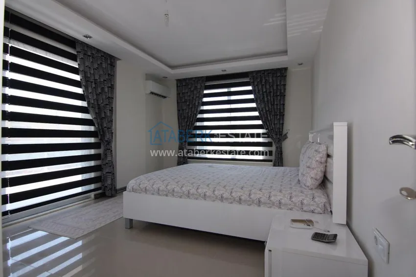 Purchase Furnished flat on two levels with a sea view in Kestel 14 
