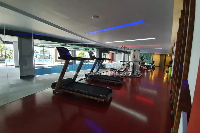 Apartment in Kargicak with furniture overlooking the sea in a premium complex 15 